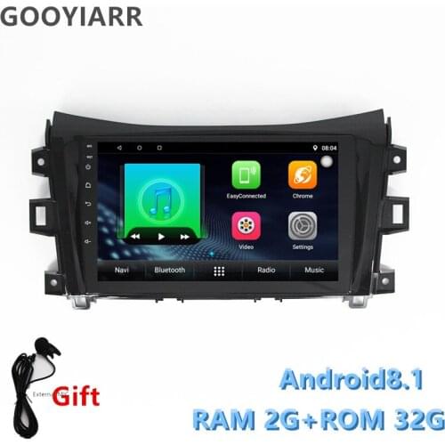 2din Car Android8.1 stereo radio gps navigation player For Nissan navara np300 2011-2018 with WIFI FM Bluetooth mirror-link