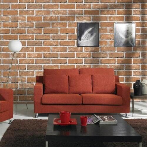 Beibehang 3d wallpaper brick pattern living room bedroom wallpaper barber shop clothing store restaurant hotel 3d wallpaper roll
