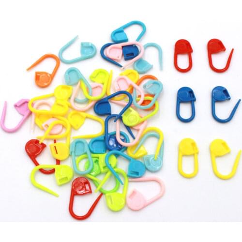 50pcs/set Colorful Plastic Sewing Stitch Marker Knitting Clip Holder Sewing Pin Needle Clip Hook Sewing Supplies Knitting Tools