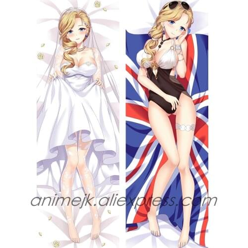 Anime JK Game bilan hangxian Azur Lane UK HMS Hood Girl Dakimakura Body Pillowcase Hug Pillow Cover Case Home Bed Decor