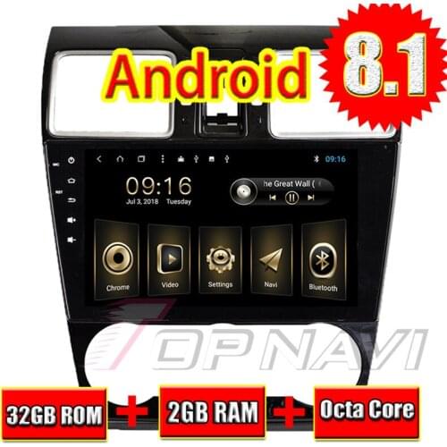 Vehicle 2G Players for Subaru Forester 2016 Android 8.1 10.1'' Topnavi Car Head Unit No DVD GPS Navigation Radio Tuner Free Map