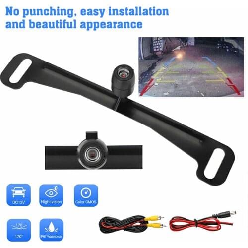 Car Rear View Camera DC 12V Reverse Backup Parking Camcorder IP67 Waterproof Car Rear View Camera Electronics Accessories