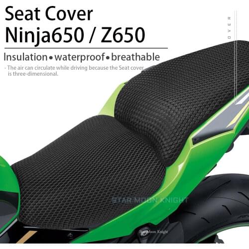 For Kawasaki Z650 Z 650 Ninja650 Ninja 650 Motorcycle seat covers Protect Cushions scooter Seat Cover Nylon Fabric Saddle Cover