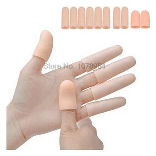 By dhl 2000pair Finger Toe Protector Silicone Gel Cover Cap Pain Relief Preventing Blisters Corns Nail Tools Toe Separators new