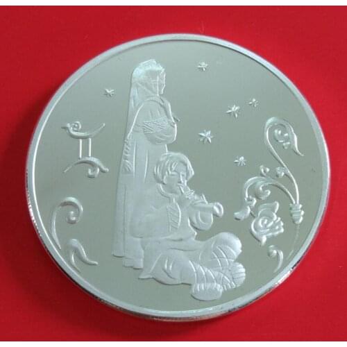 Twelve constellations Russia Silver Plated Coins Collectibles Challenge Coingreat Gift Copy Coins-replica Commemorative Coins