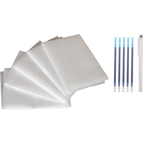 5x Water Soluble Embroidery Stabilizer Water-Soluble Tracing Paper with Pen