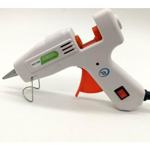 40W EU Plug Hot Melt Glue Gun with 2 pcs Glue Stick Heat Temperature Tool Industrial Mini Guns Thermo