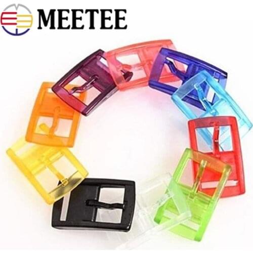 Meetee 2/5/10pcs 34mm Hypoallergenic Plastic Belt Buckle Head for 34-33mm Webbing Pin Buckles DIY Clothing Deocr Accessory YK036