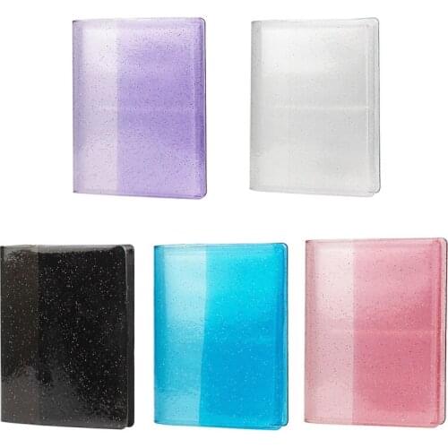 64 Pockets 3 Inch Quicksand Photo Album Mini Instant Picture Storage Organizer H58C