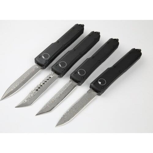 MIKER new VG10 Damascus steel blade aluminum handle hiking camping tactical tool kitchen utility knife practical kitchen knife