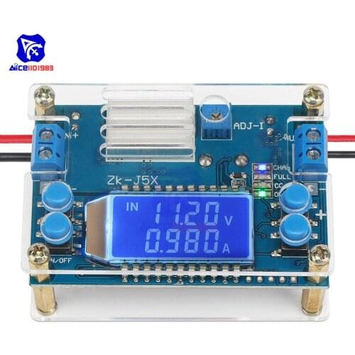 CC CV DC 6.5-36V to 1.2-32V 5A 75W Step Down Buck Converter Power Supply Module Voltage Regulator Transformer with Case Heatsink