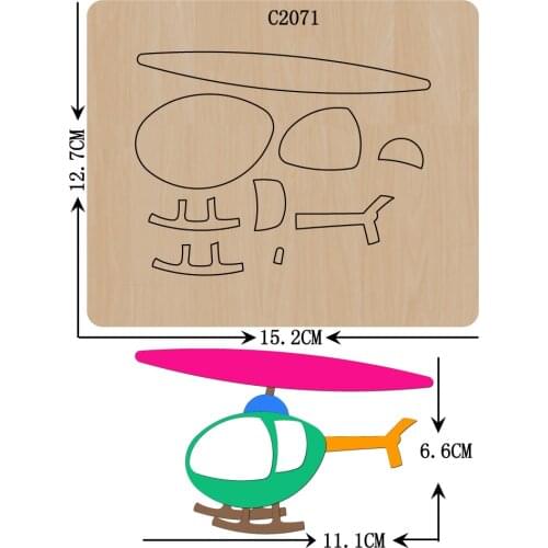New aircraft Wooden die Scrapbooking C2071 Cutting Dies