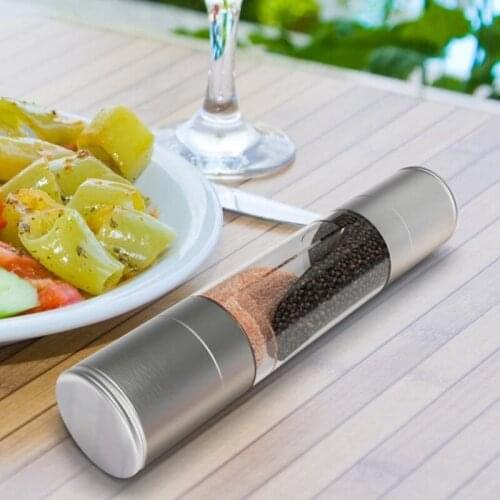 Adjustable Stainless Steel Kitchen Salt Pepper Mill Pepper Grinder Hand Grinder Bottle Kitchen Accessories