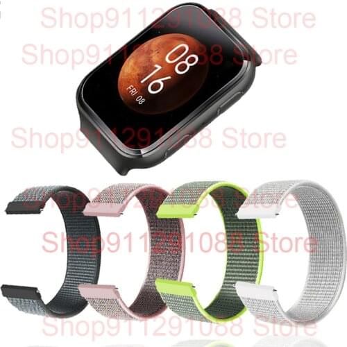 Nylon Loop Wrist Strap For 70Mai Saphir Smart Watch Band Women Sport Bracelets For 70Mai Watch Belt Wristband Correa Accessories