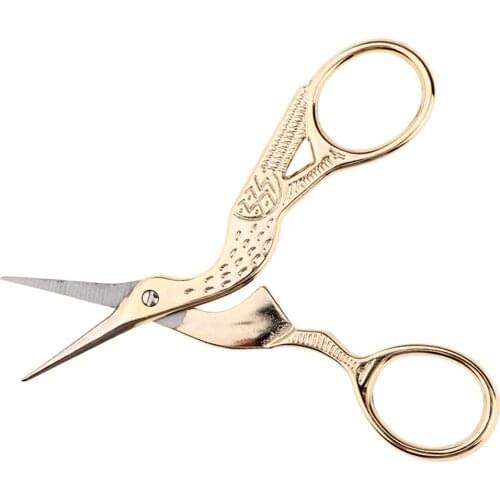 Retro Classic Crane Scissors Cross Vintage Antique Fine Embroidery Sewing Tailor