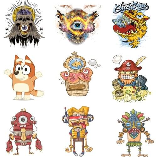 Iron-on Transfers for Clothing Patches for Clothes Stripe Applique Diy Heat Transfer Stickers Rock Patch Fusible Textile Vinyl A