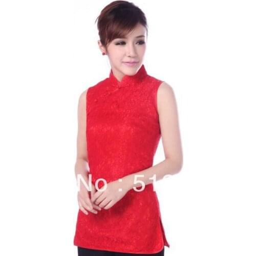 Shanghai Story Chinese tranditional qipao vintage cheongsam Black lace dress vintage sleeveless cheongsam 3 color JY034--3
