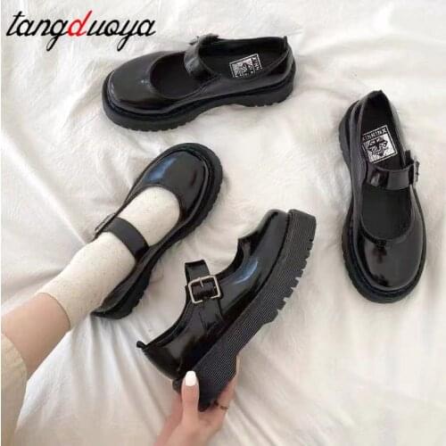 Lolita Shoes Women Japanese Style Mary Jane Shoes Women Vintage Shallow High Heels Chunky Platform Shoes Cosplay Female Sandals