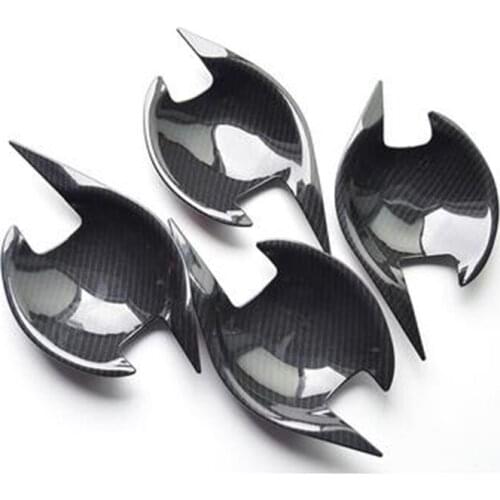 Carbon Fibre Door Handle Bowl Door handle Protective covering Cover Trim for Mitsubishi ASX 2013-2018 Car styling
