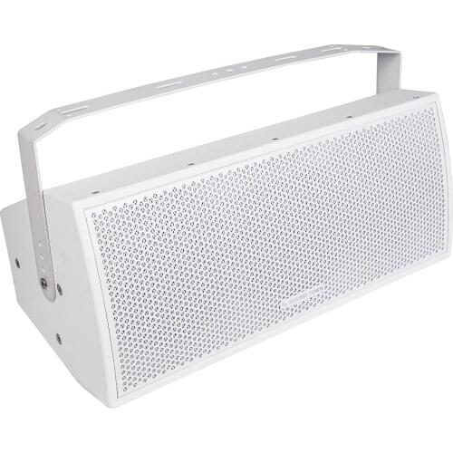 Sound Town Dual 8" PA Speaker w/ U Bracket for Installation, White CARME-U208W