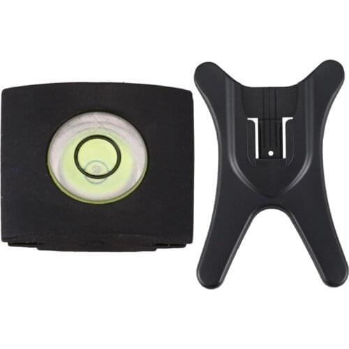 1pcs Flash Stand AS-21 ISO 518 Hot Shoe For Nikon Canon Pentax & 1pcs Camera Flashlight Hot Shoe Spirit Level Cover, Black