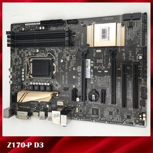 100% Working Desktop Motherboard Z170-P D3 ATX LGA1151 DDR3 Z170 Fully Tested, Good Quality