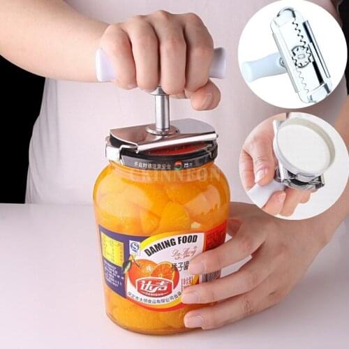 100Pcs/Lot Size Adjustment Can Opener Screw Wrench Stainless Steel Power-saved Opener Tin Cap Open Tool