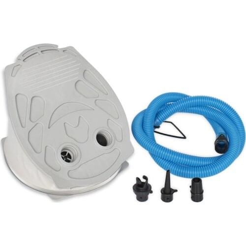 11 Inch Portable 7L Foot Air Pump with 3 Nozzles, Perfect Inflator/Deflator Pumps for Boats Swimming Ring Inflatable Pool