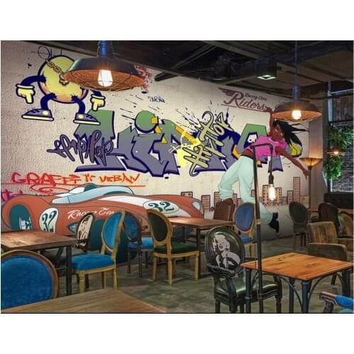 3d wallpaper custom photo mural on the wall Retro Street Dance Doodle home decor 3d wall murals wallpaper in the living room