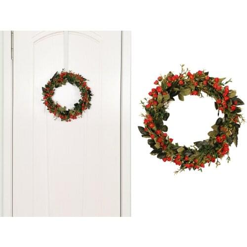 40cm / 16 Inches Vibrant Door Wreath, Eucalyptus Leaves, Party Wedding Garland