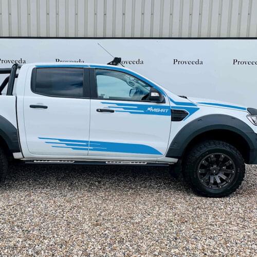 Car Stickers Pickup Side Body Stripes Decals For Ford Ranger Truck Graphics Vinyl Creative Custom Decor Cover Auto Accessories