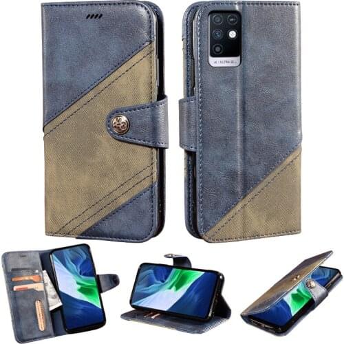 Flip Case For Infinix Note 10 Book Leather Case Shockproof Bumper Flip Case For Infinix X693 Cover