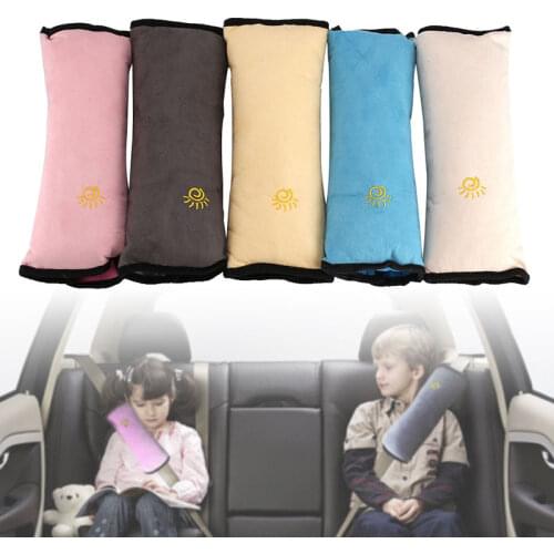 Baby Pillow Car Safety Belt & Seat Sleep Positioner Protect Shoulder Pad Adjust Vehicle Seat Cushion for Kids Baby Playpens