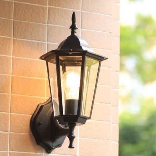 European style of the ancient wall, waterproof outdoor patio / Villa balcony lamp, without light source