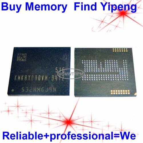 KMK8X000VM-B412 BGA162Ball EMCP 16+8 16GB Mobilephone Memory New original and Second-hand Soldered Balls Tested OK