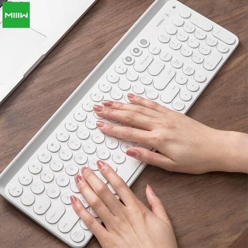 Miiiw Bluetooth Keyboard Wireless gaming Computer Keycaps mechanical stickers for iPad samsung Mac iOS Android mi redmi