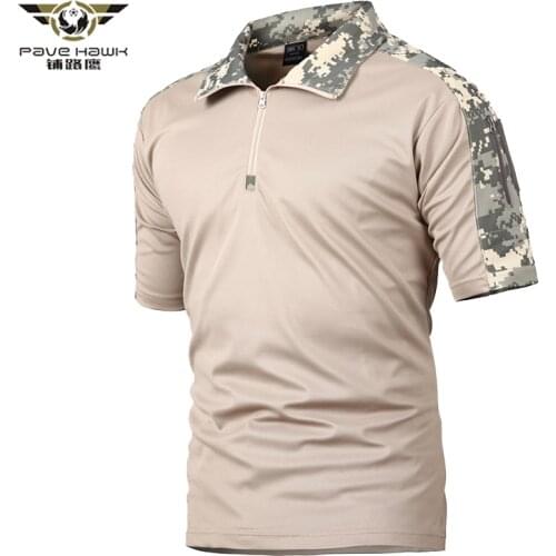 Summer Camouflage Military Uniform US Army Combat Shirt Men Short Sleeve Multicam Camo Paintball Airsoft Tactical Polo Shirt