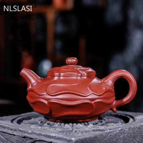 WSHYUFEI Chinese Yixing tea pot genuine original mine Dahongpao teapot master handmade Tea set purple sand drinkware 280ml