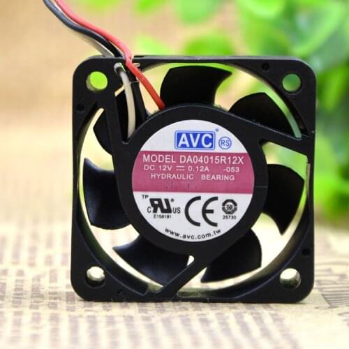New original 4015 DA04015R12X 12V 0.12A three-pin tachometer fan Small chassis CPU fan