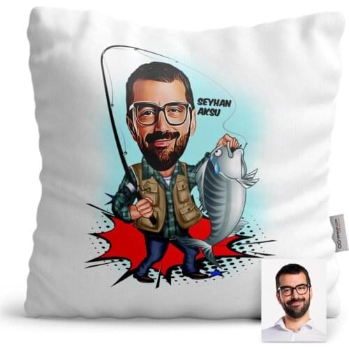 Personalized Turtleneck Cartoon Satin Pillow-1