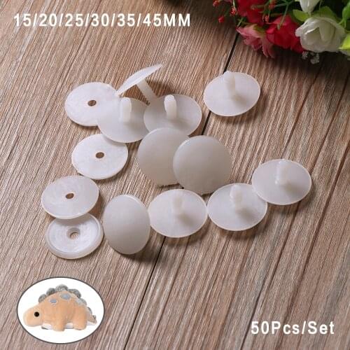 50set 20/25/30/35/45mm White Plastic DIY Doll Joints Teddy Bear Making Crafts Gifts Kids Toy Dolls Accessories For Kids Toys