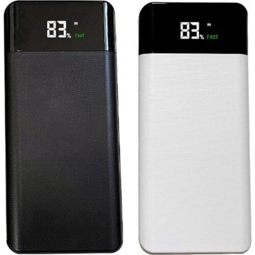 QC3.0 FAST Charge LCD Power Bank Shell 14x18650/18700/20700/21700 Battery Case