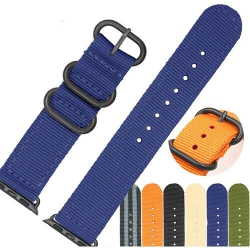 38mm 42mm Nylon Watchband for iWatch Series 1 2 3 Universal Replacement Wrist Bracelet Watch Strap for Apple Watch
