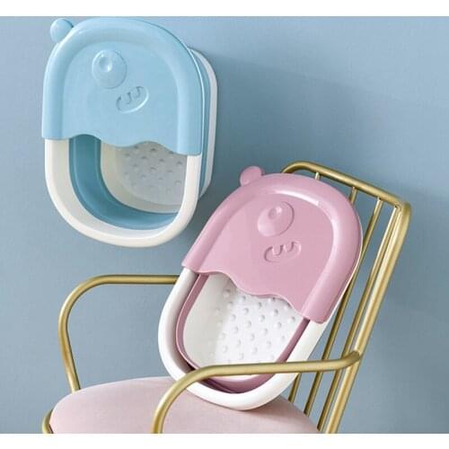 Foldable Bucket Foot Bath Bucket Bathroom Foot Wash Basin Laundry Buckets Portable Folding Water Container