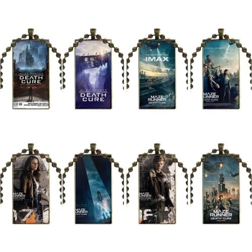 Glass Pendant Galaxy Pendant Necklace Women Bronze Plated Necklaces Jewelry For Women Maze Runner The Death Cure