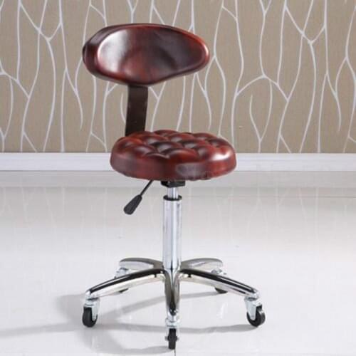 Bar Chair Modern Simple Beauty Stool Bar Stool Rotary Lift Chair Household Round Stool High Stool Chair Backrest