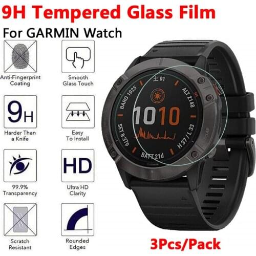 9H Tempered Glass Screen Protector Film For Garmin Fenix 5 Plus 5s Plus 5X Plus Watch Screen Protector For Garmin Fenix 3 HR
