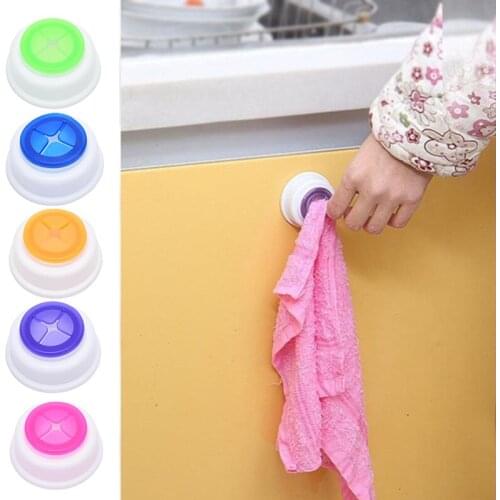 Wash Cloth Tea Towel Clips Push In Holder Grip Hook Self Adhesive Kitchen Cloth Clip Bathroom Kitchen Towel Rack Holder Hang