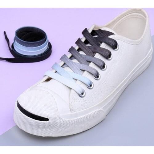 1 Pair Sneaker Flat Elastic Shoelaces Rainbow Colored Shoe Laces Casual Canvas Shoes Laces Colored Shoe Laces Sneakers Laces