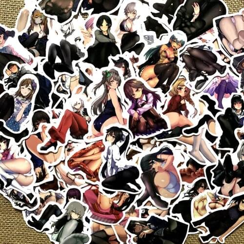 100pcs Cartoon tea art sexy foot stickers For Luggage Laptop Bike Motorcycle Phone Car Case Decal Car-Styling Toy Stickers